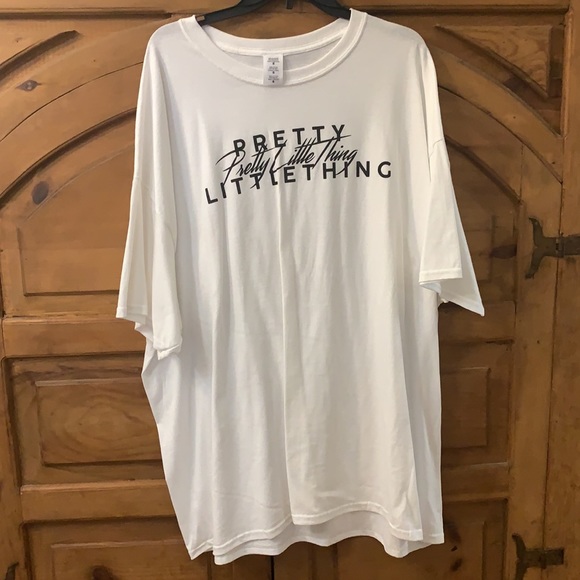 NWOT PLT Small Oversized White T-Shirt - Picture 3 of 3